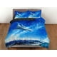 thumbnail image 3 of Flying Whale Bedding Funda Nórdica Azul Cielo, Juego de Cama Galaxy Full King Queen, 3 of 4