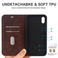 thumbnail image 3 of Allytech Cover for Apple iPhone XS Max,Full Protection PU Leather Magnetic Folio Flip RFID Blocking Card Slots Wallet Phone Case,Coffee, 3 of 10