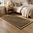 thumbnail image 2 of ODIKA 5'x7' Athletic Sports Themed With Football Motifs And Bold Grid Design Washable Area Rug None for Dining Room, Under Table, Home Office, Non-Slip Chair-Friendly, 2 of 7