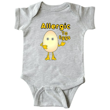 

Inktastic Allergic to Eggs Gift Baby Boy or Baby Girl Bodysuit