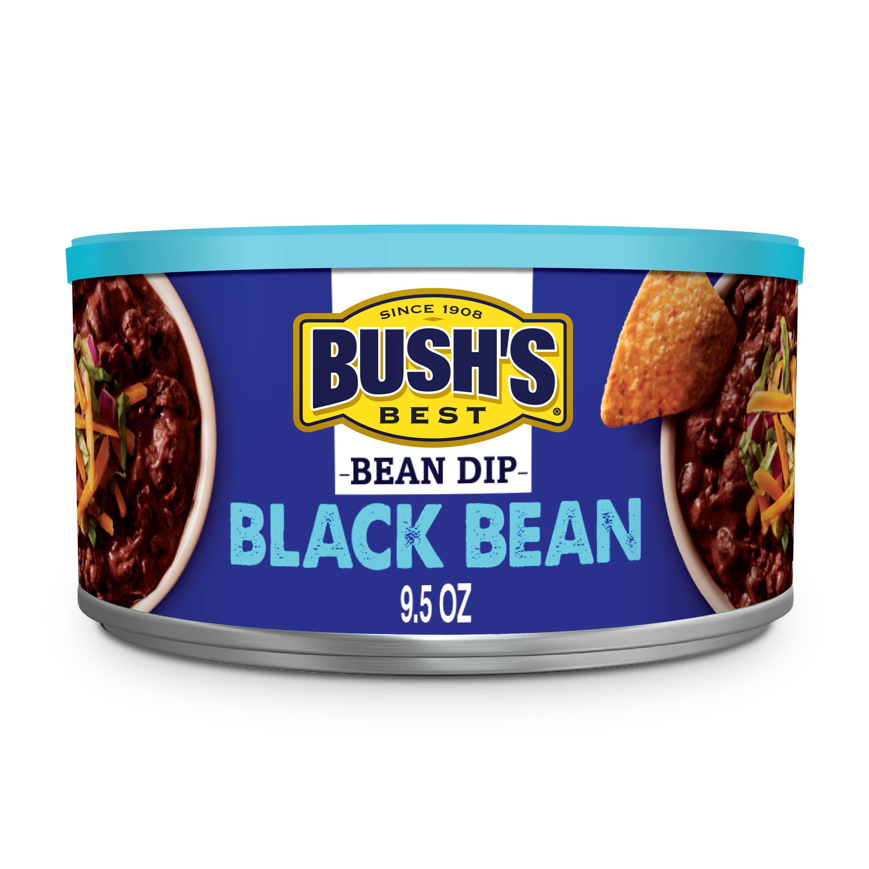 Bush's Black Bean Dip, Black Bean Dip with Poblano Chilies & Bacon