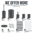 thumbnail image 2 of Clara Clark Bathroom Accessory Set, Gray Bathroom Décor with Toothbrush Holder Set, Bathroom Curtains Shower Set, Bath Rug Set Included, 2 of 7