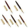 thumbnail image 2 of Vintage Luxury Wooden Copper Fountain Signature Pen Fine Nib 0.7mm Writing Tool, 2 of 17