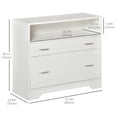 thumbnail image 3 of Vinsetto Lateral File Cabinet Filing Cabinet for Hanging Letter Sized Files, 3 of 10
