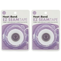 HeatnBond EZ Seam Fusible Batting Seam Tape, 1.5" x 15 Yard Roll, White, 2 Pack