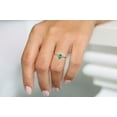 thumbnail image 4 of HeartsAndYou 1.2ct Natural Green Emerald & Diamond Crown Ring 100% REAL 14k SOLID Yellow Gold, 4 of 9