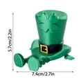 thumbnail image 3 of WWG Movable St. Patrick's Day Four Leaf Clover Decorative Ornament Plastic Green Shamrock Hanging Decor for Home Party Spring Holiday Tabletop Decoration, 3 of 7