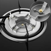 Fichiouy 23” Gas Cooktop Built-in Stove in Black with 4 Burners