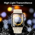 thumbnail image 3 of Allytechgroup [3 Pack] Tempered Glass Screen Protector with Locator for Apple Watch Ultra 1 2 49mm, 3D Full Coverage [Easy Installation Frame] Waterproof Bubble-Free HD Clear Film for iWatch 49mm, 3 of 8