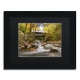 thumbnail image 2 of Trademark Fine Art 'The Flume Bridge' Canvas Art by Michael Blanchette Photography, Black Matte, Black Frame, 2 of 4