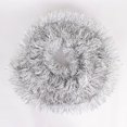 thumbnail image 2 of SANNO 26.2ft Christmas Tinsel Garland, Classic Thick Colorful Reflections Shiny Sparkly Soft Party Hanging Tinsel Ornaments Ceiling Christmas Tree Decorations, 4 inch Wide - White, 2 of 5