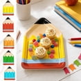 thumbnail image 7 of 10 Pcs Paper Plates,Disposable Pencil Shaped Plates Dinner Dessert Plates for Dining Table Party Decoration,Snack Serving Tray,9.84x7 Inch,Red, 7 of 7