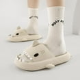 thumbnail image 6 of Men's and Women's Shark Slides Cloud Slippers Summer Novelty Open Toe Slide Sandals Anti-Slip Beach Pool Shower Shoes with Cushioned Thick Sole, 6 of 8
