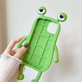 thumbnail image 4 of Liangnv Las Cajas Del Teléfono Kawaii Se Aplican Al Iphone 14 Pro Max,Caja Del Teléfono De La Rana Verde De Dibujos Animados Lindo Funda Divertida Única Funda 3d Para Iphone 14 Pro Max Silicona S, 4 of 5