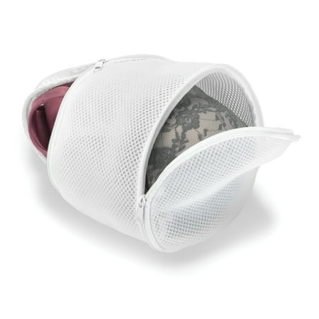 Whitmor Zippered Fine Mesh Bra Wash Bag White Whitmor Zippered Fine Mesh Bra Wash Bag White