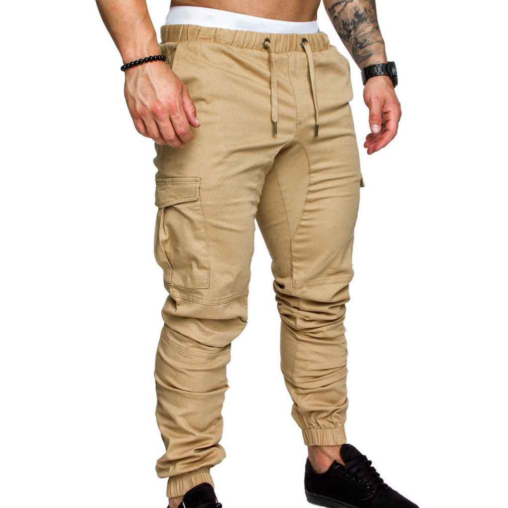 Xingzhi Mens Pocket Pants Casual 
