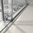 thumbnail image 3 of 76"H Frameless Sliding Door,Shower Door with Stainless Steel Pulleys&Adjustable Soft Closing Function,Clear Tempered Glass,Chrome, 3 of 6