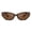 Brown, variant on Retro Oval Foldable Polarized Sunglasses Women 90s Cat Eye Vintage Travel Driving Beach