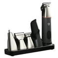 thumbnail image 1 of Tondeuse 5-en-1 Ensemble Tondeuse à Cheveux pour Hommes Tondeuse Électrique Rasoir à Barbe Tondeuse à Nez Kit de Coupe Entièrement Lavable Rechargeable USB, 1 of 6