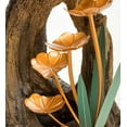 thumbnail image 5 of Wind & Weather Realistic Indoor/Outdoor Woodland Stump Fountain with Metal Lily Pads, 5 of 13