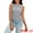 Gray, variant on DARING DIVA Women's Summer Ribbed High Neck Casual Basic Tank Tops S White