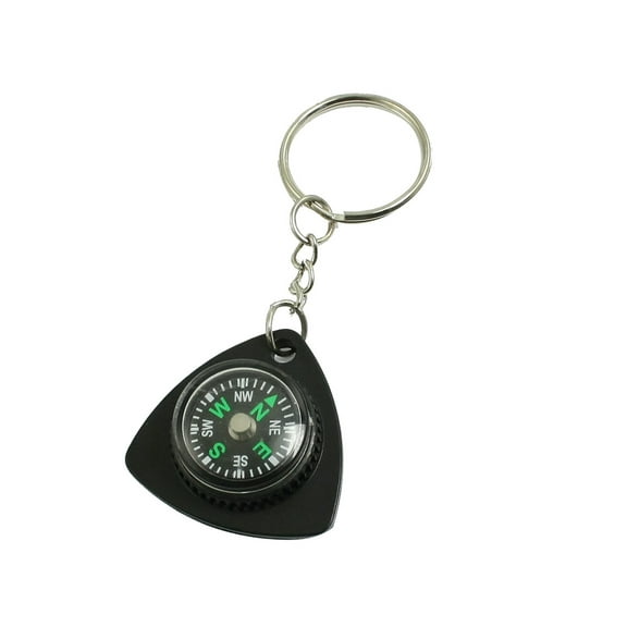 0.9" Dia Metal Ring Keys Holder Black  Keychain Keyring