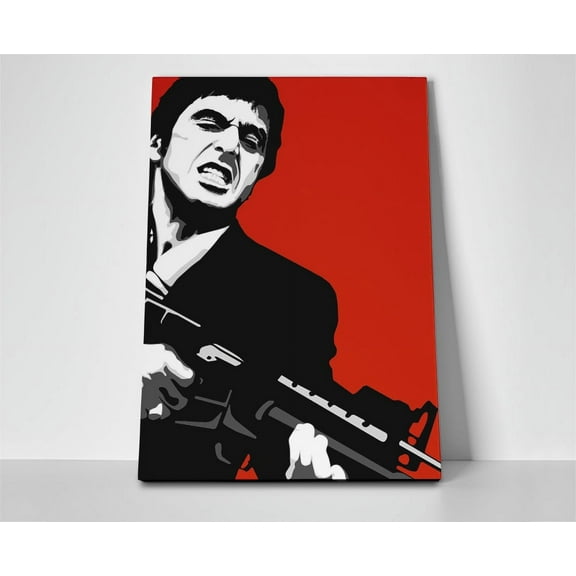 Tony Montana Scarface Poster or Wrapped Canvas