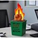 thumbnail image 2 of Fun Burn Fire Statue,Dumpster Fire Decor Statue,Dumpster Fire Desk Decor, 2 of 5