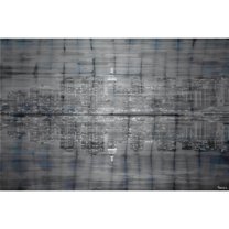 Night Lights by Parvez Taj Painting Print on Brushed Aluminum