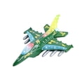 thumbnail image 4 of Juguetes de avión para niños, juguetes de avión eléctrico con luces y música, juguetes para niños pequeños Verde, 4 of 9