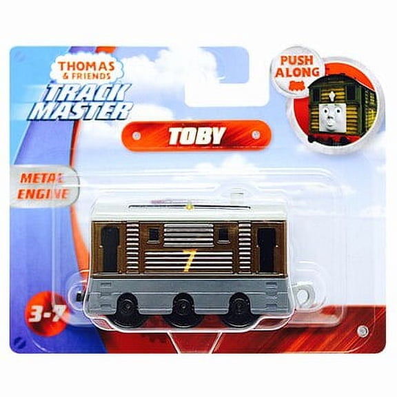 Thomas & Friends Toby Die-Cast Push-Along Train Engine for Preschoolers, 3.21 oz