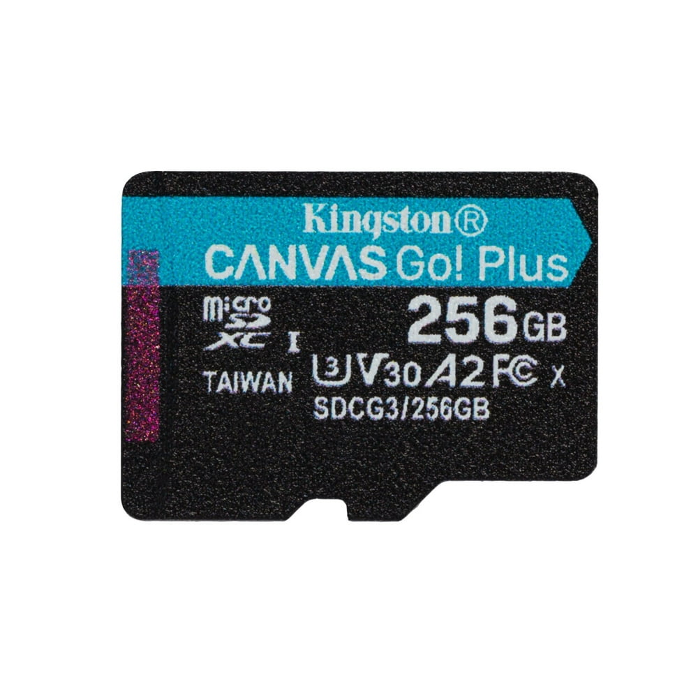 Kingston 256GB microSDXC Canvas Go Plus 170MB/s Read UHSI Class 10 U3