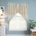 thumbnail image 6 of Orange Blue Vintage Kitchen Window Curtains, Swag Curtains Valance for Bedroom Living Room Bathroom, Modern Abstract Art Oil Paiting Rod Pocket Window Treatment Curtain Block Drapes 2 Panels 28"x36", 6 of 9
