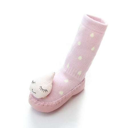 

Children Tube Socks Knee High Sock Cartoon Non-slip Toddler Floor Socks for Autumn Winter 11