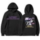 thumbnail image 1 of Pop cazadora para niña Hooded Sweatshirt,Soft Streetwear Pullover,Cute Long Sleeve Hoodie for Fall Winter Unisex （Black）, 1 of 4
