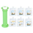 thumbnail image 2 of Fabricante de Bolsas de Comida para Bebés, 6 piezas con Bolsas de 100 ml, 150 ml, 200 ml, sen Productos Quimicos Nocivos, Fácil de Limpiar, para exprimir frutas para NinaS, 2 of 7