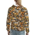 thumbnail image 7 of Lsque Vintage Bottles Pattern Casual Women's Hoodie,Hooded Sweatshirt with Kangaroo Pocket,Pullover Hoodie with Eye-catching Drawstrings-X-Large, 7 of 7