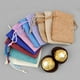 thumbnail image 4 of Bolsa de arpillera Natural con cordón, bolsa de regalo de yute, varios tamaños, organizador de joyería, boda, dulces, día de Navidad, bricolaje, 10 unidades, 4 of 4