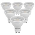thumbnail image 1 of Bombilla LED DEWENWILS GU10 de 7 W (equivalente a 50 W), 3000 K, regulable, paquete de 6, 1 of 7