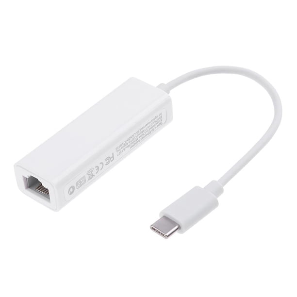 Cable de datos Adaptador USB 3.1 Type-C Gigabit Ethernet a adaptador de tarjeta de red Lan RJ45