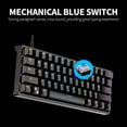thumbnail image 3 of Teclado BAJEAL G101 61 teclas Teclado mecánico con cable Teclado con retroiluminación RGB PBT Inyección de dos colores Teclado mecánico Interruptor azul negro BAJEAL Teclado, 3 of 5