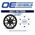 thumbnail image 6 of Set(4) OE Wheels CV98B 20x9 Satin Black Rims 6x139.7 24ET, 6 of 6
