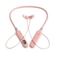 thumbnail image 1 of Bluetooth Earphones Wireless Hanging Neck Magnetic Absorber with Digital Display 10 m Range and Type-C Charging, 1 of 3