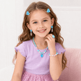 thumbnail image 6 of Blue Simulated Pearl Princess Jewelry Toys Set with Plush Crossbody Bag, 6 of 7