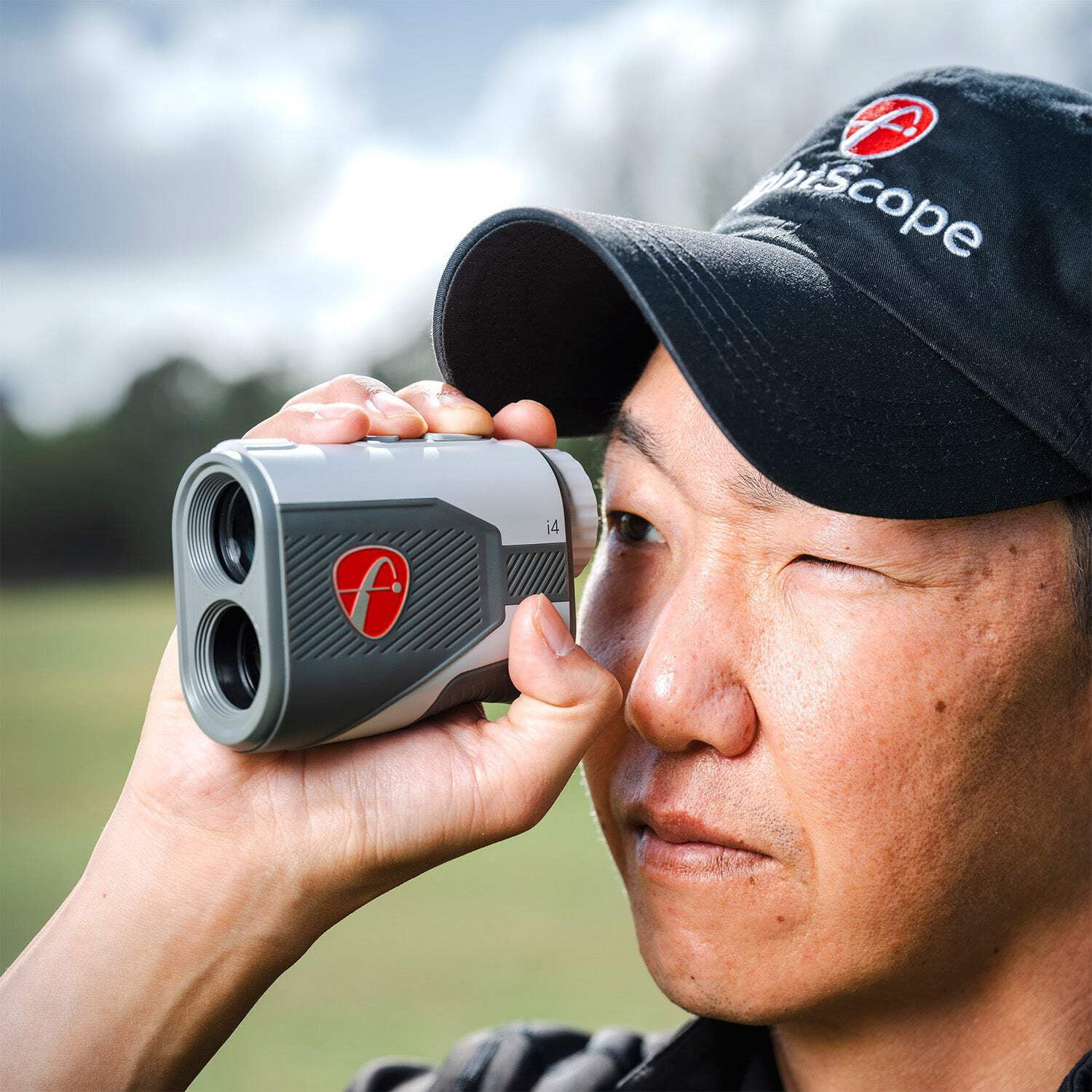 FlightScope i4 Golf Rangefinder with 6X Magnification, 1,000 Yard Range, Built-in Magnet | Combines GPS, Local Conditions, Slope and Swing Data for Personalized Smart Gapping Club Recommendations