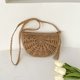 thumbnail image 5 of Bolso de compras para mujer bolso cruzado semicircular ahuecado bolso tejido para niñas FLhrweasw Nuevo, 5 of 9