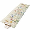 thumbnail image 2 of Spring Floral Area Rugs 2x6 for Kitchen Runner Rug, Summer Farmhouse Vintage Botanical Non Slip Washable Rug Runner, Low Pile Indoor Floor Carpet Mat Bathroom Rugs for Bedroom, Kids Room, 2 of 9