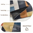 thumbnail image 4 of Abstract Stitching Runner Rugs 2x6 ft White Orange Blue Stripe Art Washable Hallway Rugs Non-Slip Floor Mats Absorbent Carpet Bedside Runners for Bedroom Kitchen Bathroom Laundry Room, 4 of 9