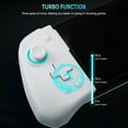 thumbnail image 2 of FUNLAB Nintendo Switch Controller, Ergonomic Joy-Con Grip, RGB/Turbo/Mapping/Hall - Withe, 2 of 10