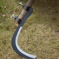 thumbnail image 4 of Weeding Sickle,Steel Grass Sickle,Manganese Steel Blade/Hardwood Handle Hand held Serrated Grass Hook Cutter - Great for Removing Unwanted Vines and Weeds, 4 of 6
